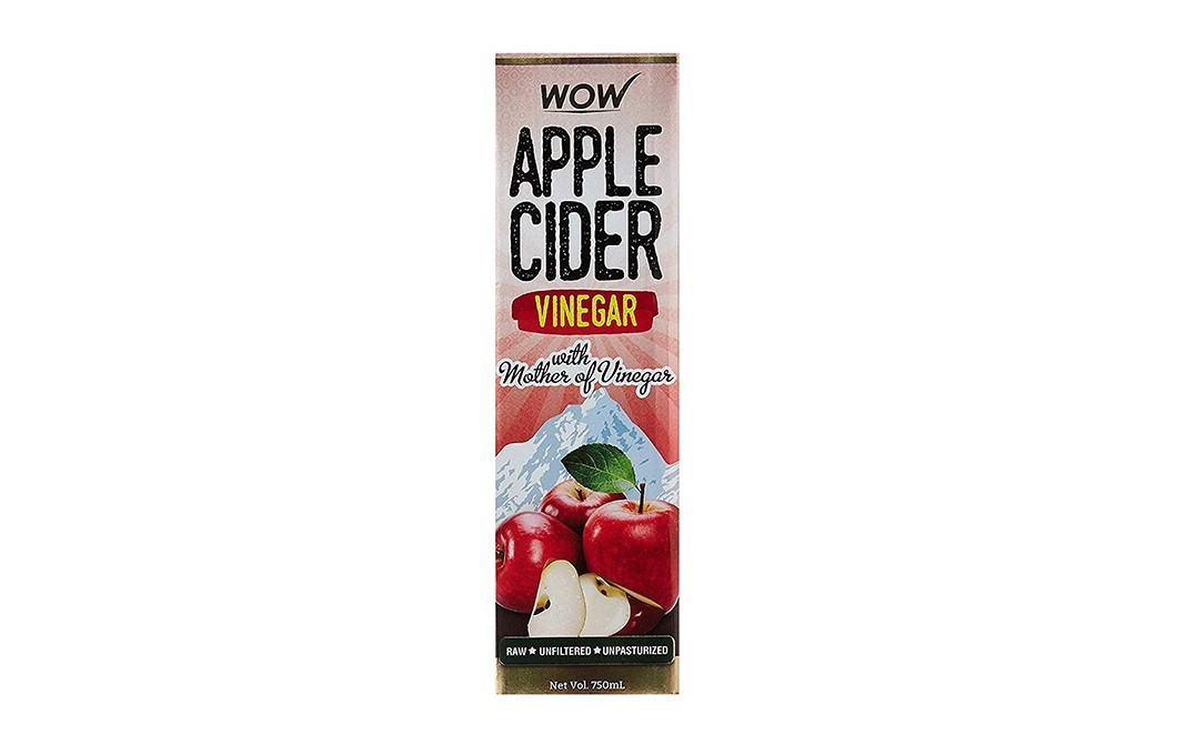 Wow Apple Cider Vinegar With mother of Vinegar   Tetra Pack  750 millilitre